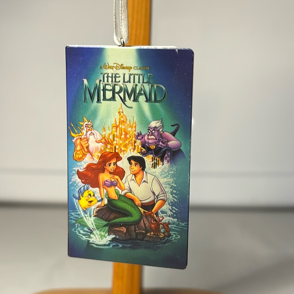 Hallmark Disney Princess The Little Mermaid VHS Tape Ornament
